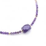 Naszyjnik "Purpurovy - Esencja Intuicji - 