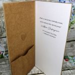 Ślubna kartka z motywem drewna 09 - kartka slubna z życzeniami
