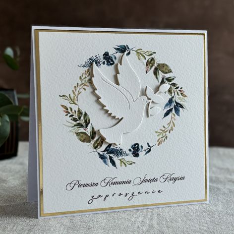 Ręcznie robione zaproszenia komunijne, 33A