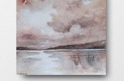 Morze 6-akwarela formatu 20/20 cm