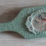 Szczotka do włosów w stylu shabby chic - Ręcznie zdobiona szczotka do włosów