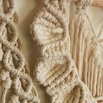 Makrama boho na ścianę 50 cm zawieszka - 