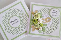 Kartka MŁODEJ PARZE w zieleni /Z