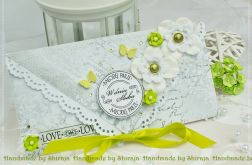 Kopertówka z okazji ślubu-limonkowa wiosna