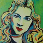 Obraz do salonu portret joan fontaine - 