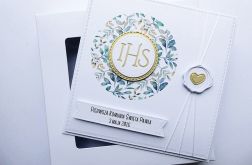 Skromna kartka na Komunię ręcznie robiona