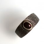 Pierścionek srebro 925 - czarny opal - Czarny opal