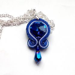 Wisior sutasz Szafirowy