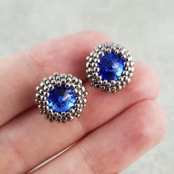 Sztyfty kryształki Swarovski Rivoli Sapphire