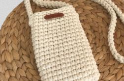 Mała torebka na ramię,etui na telefon,ecru