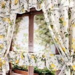 Zazdrostka gotowa z koronką na tunel CYTRYNY 100/40cm - 