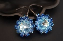Niebieskie Kolczyki "Aqua Bohemica"