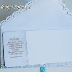 Kopertówka z okazji ślubu-  turkusowy motyl - 