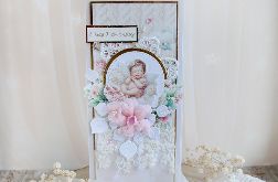 Kartka na chrzest "SweetheartBaby 1" GOTOWA