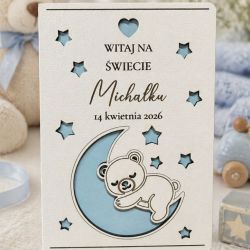 Kartka na narodziny dziecka dla chłopca