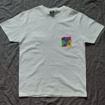 T-shirt ręcznie malowany kolory 90s unisex - unikat