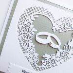Kartka NA ŚLUB z sercem #1 - Pamiątka ślubu z ażurowym sercem