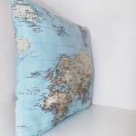 Mapy - poduszka Canvas - 