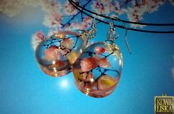 Łzy lata VII - kolczyki z żywicy i srebra