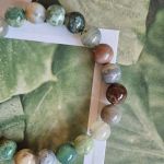 Bransoletka na gumce - Agat - 8mm - 5