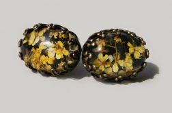 ♥ Wieczne Kwiaty YELLOW oval ♥