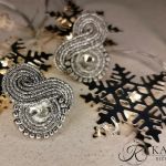 srebrne kolczyki - Srebrne kolczyki świąteczne