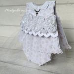 Komplecik gratulacyjny na Chrzest dziewczynki  - 