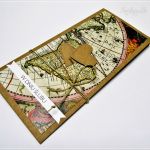 Kartka ślubna dla podróżników-mapa - ślubna kartka dla podróżników