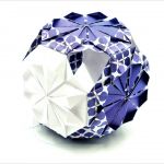 Bombka origami kusudama z papieru kwiaty - 2