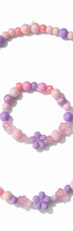 Różowo fioletowy komplet dla dziewczynki