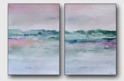 Pejzaż-dwie akwarele.