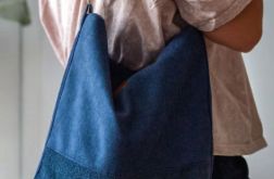 Granatowa boho bag