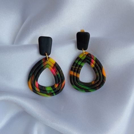 "Freya" - kolczyki z gliny polimerowej.