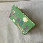 Kartka Summer Vibes zielona - Widok z góry, z boku