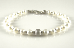 Pearls in Silver - bransoletka
