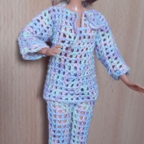 ubranko dla lalki barbie - piżamka, dres