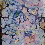 Kompozycja lesna buki na plotnie  - 