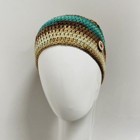 Czapka przejściowa cienka beanie smerf bawełna 30