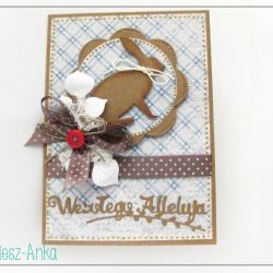 Kartka wielkanocna z zającem 1