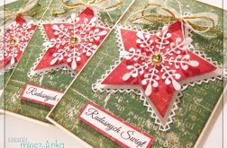 Kartka świąteczna ze śnieżynką 1