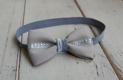 Opaska niemowlęca - Szara elegancja