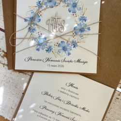 Zaproszenia na pierwszą komunię świętą, komunijne z personalizacją