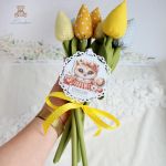 Tulipany prezent dla nauczyciela żółty GOTOWE - 