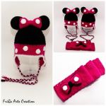 Czapka +komin Myszka Minnie  - 