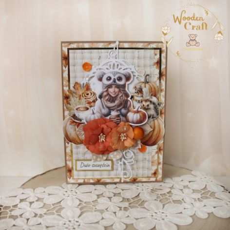 Kobieca kartka urodzinowa "Autumn 3" GOTOWA