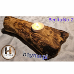 Świecznik kasztanowiec Shou Sugi Ban Benita No. 2 - 
