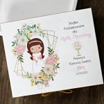 Pudełko na Merci - podziękowanie Komunijne 1 - Pudełko na merci z podziękowaniem komunijnym, podziękowanie komunijne dla dziadków, matki chrzestnej, ojca chrzestnego komunia