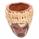 Doniczka Ceramiczna - Głowa HUGO. Doniczka Ręcznie Robiona (Handmade) - 