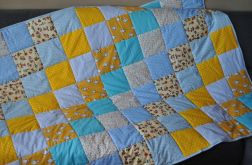 Wesoły patchwork na łóżko 120 x 180 cm