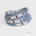 Bransoletka boho owijana Dark Blue Moon - 